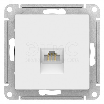 Розетка скрытая компьютерная  RJ45 5E лотос ATLASDESIGN